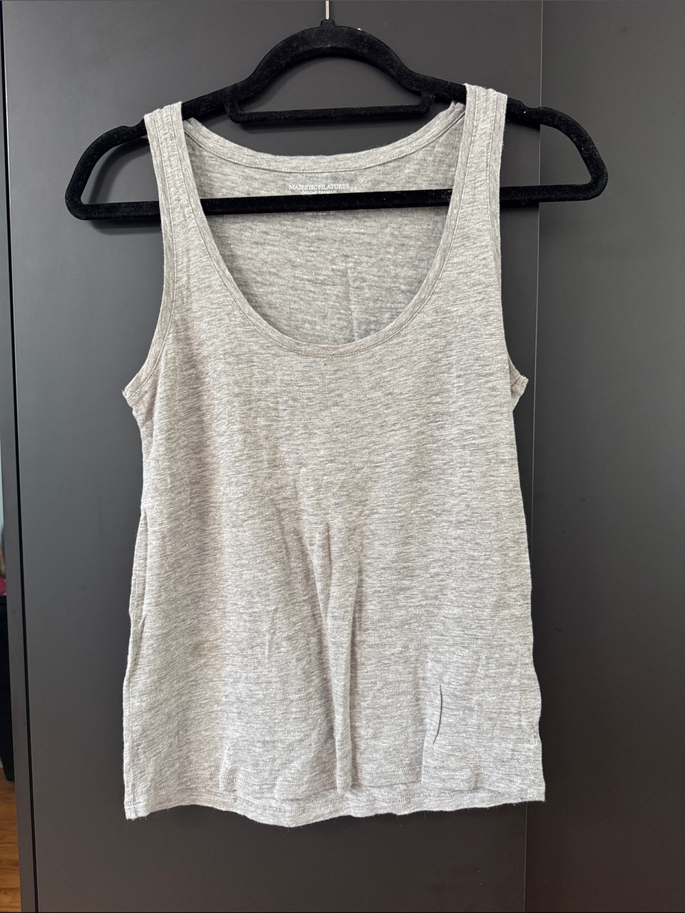 Light Gray Women's Scoop Neck Tank